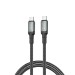 Кабель XO USB Type-C - USB Type-C (M/M), 5А, 240W, 2 м, Black (NB-Q264B-CC.black)