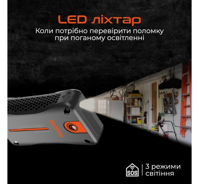 Techno Пусковий пристрій для автомобілів Techno 10000mAh Black (booster-800)