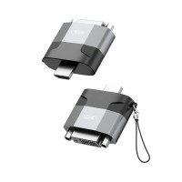 Адаптер XO HDMI-DVI (M/F) Black/Grey (GB013-HDMIDVI.tranish)