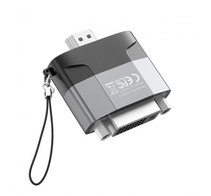 XO Адаптер XO HDMI-DVI (M/F) Black/Grey (GB013-HDMIDVI.tranish)