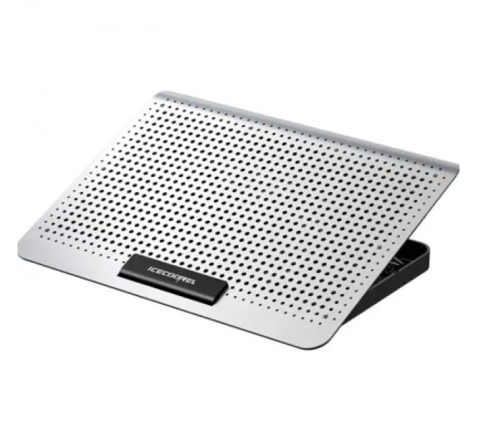 IceCoorel Підставка до ноутбука IceCoorel 10-15.6", 6*60mm 580 RPM, 2*USB, 350x225x26mm, Silver (A19)