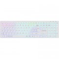 Клавіатура Canyon HKB-W11 Slim Dual Mode Wireless/Bluetooth RGB UA White (CNS-HBTK11W)