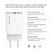 Мережевий зарядний пристрій ColorWay GaN Mini 45W PD Port PPS USB (Type-C PD + USB QC4.0) White (CW-CHS060PD-WT)