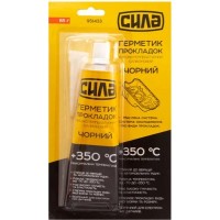 Герметик автомобільний СИЛА +350 °С чорний 85 г (951433)