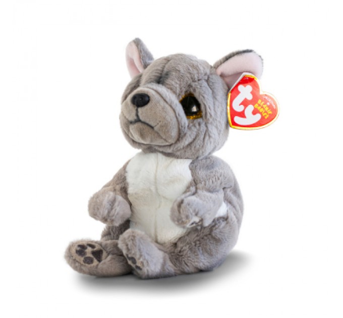 Ty М'яка іграшка Ty Beanie bellies Сірий пес WILFRED 20 см (40596)