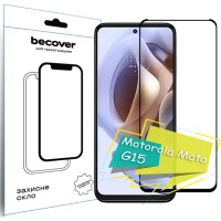 Скло захисне BeCover Motorola Moto G15 Black (713414)