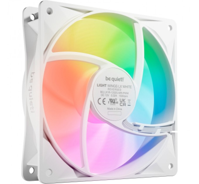 Кулер до корпусу Be quiet! Light Wings LX 120mm PWM Reverse білий (BL133)