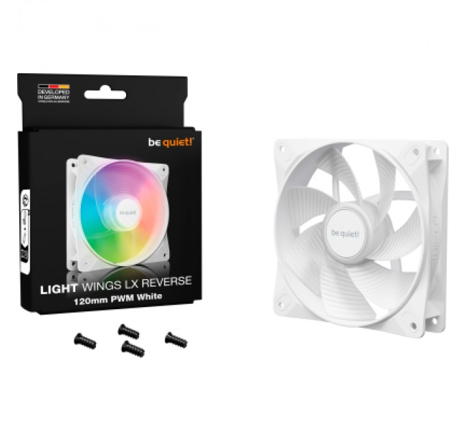 Кулер до корпусу Be quiet! Light Wings LX 120mm PWM Reverse білий (BL133)