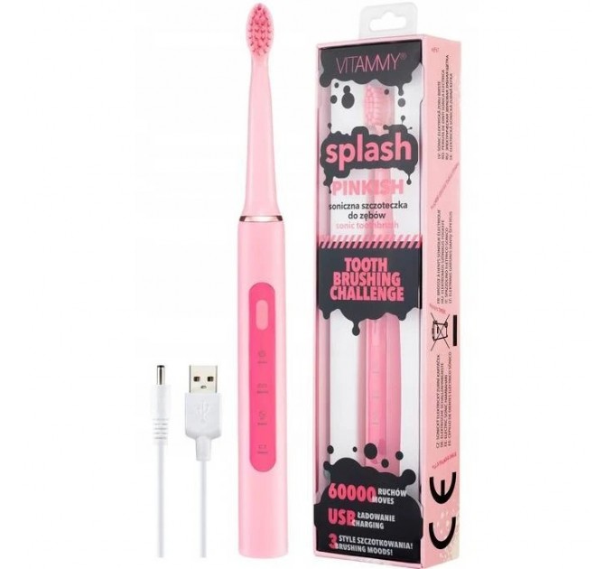 Vitammy Зубна електрощітка Vitammy Splash Pinkish (від 8 років)