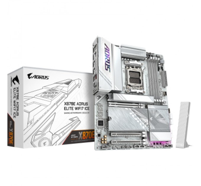 Материнська плата GIGABYTE X870E AORUS ELITE WIFI7 ICE (X870E A ELITE WIFI7 ICE)