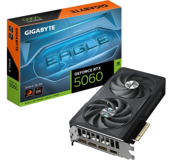 GIGABYTE Відеокарта GIGABYTE GeForce RTX5060 8Gb EAGLE OC (GV-N5060EAGLE OC-8GD)