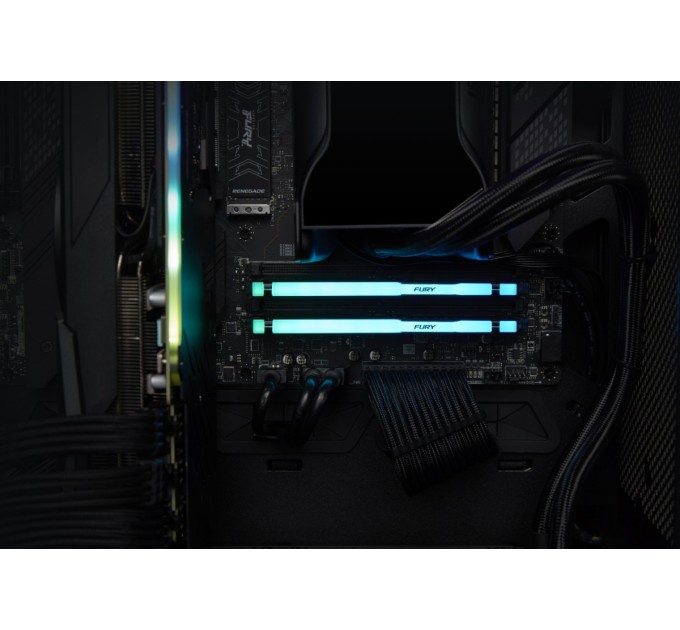 Модуль пам`яті DDR5 32GB/5600 Kingston Fury Beast RGB Black (KF556C36BBE2A-32)