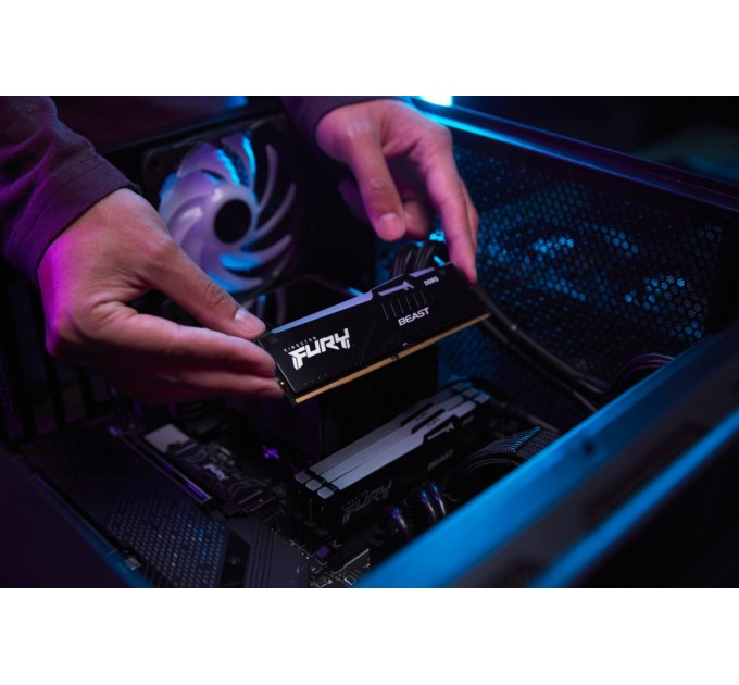Модуль пам`яті DDR5 32GB/5600 Kingston Fury Beast RGB Black (KF556C36BBE2A-32)