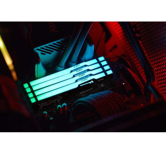 Модуль пам`яті DDR5 32GB/5600 Kingston Fury Beast RGB Black (KF556C36BBE2A-32)