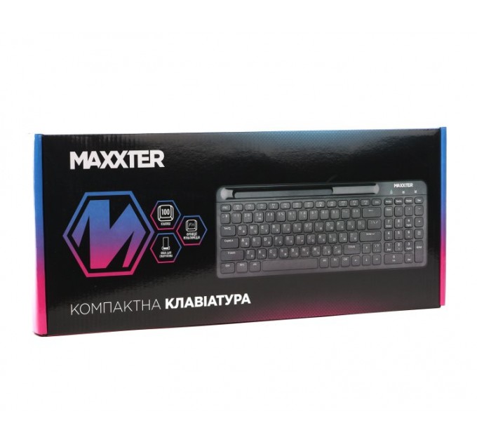 Клавiатура Maxxter KB-01B-UA Black