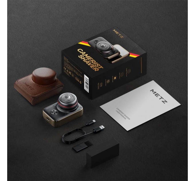 Metz Електробритва Metz Camerist Shaver titanium gold with Bag (MZDF013)