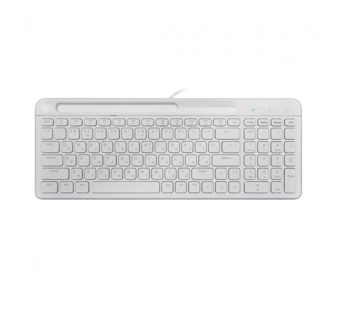 Клавiатура Maxxter KB-01W-UA White