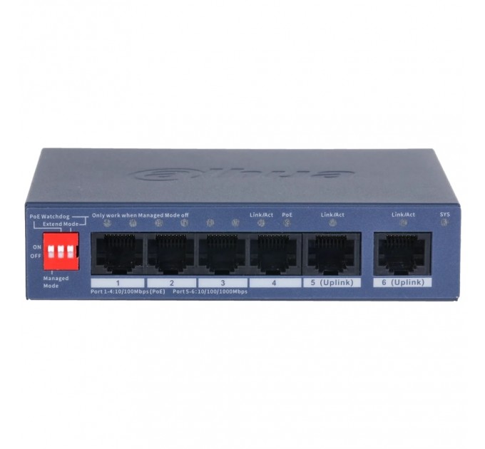 DAHUA Technology Комутатор Dahua DH-CS4006-4ET2GT-36 PoE