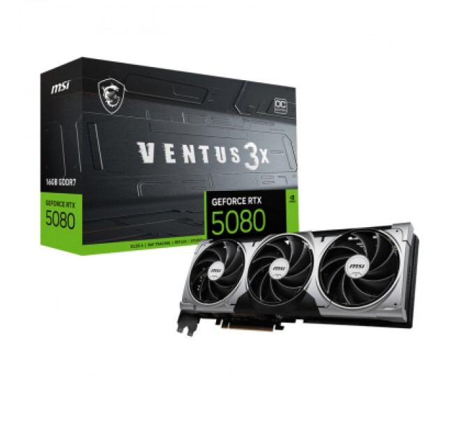 Відеокарта MSI GeForce RTX5080 16GB VENTUS 3X OC (RTX 5080 16G VENTUS 3X OC)