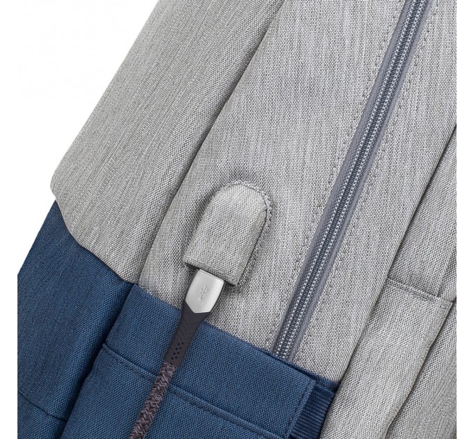 RivaCase Рюкзак Rivacase 7567 17.3" Grey/Dark Blue