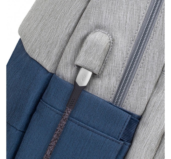 RivaCase Рюкзак Rivacase 7567 17.3" Grey/Dark Blue