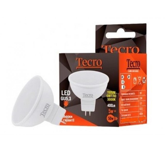 Tecro Лампа світлодіодна Tecro 5W GU5.3 3000K (TL-MR16-5W-3K-GU5.3)