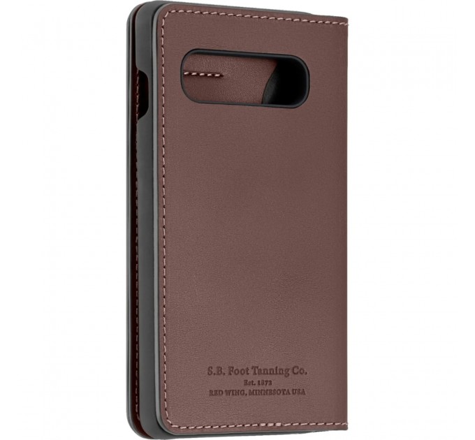 Noname Чохол-книжка Platinum Leather Wallet для Samsung Galaxy S10 SM-G973 Brown (PT-MGS10LWFBR)