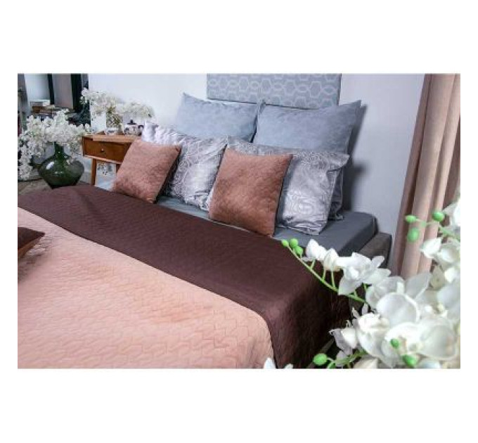Руно Покривало Руно двостороннє VeLour Коричневе 150 х 220 см (360.55_Cappuccino)