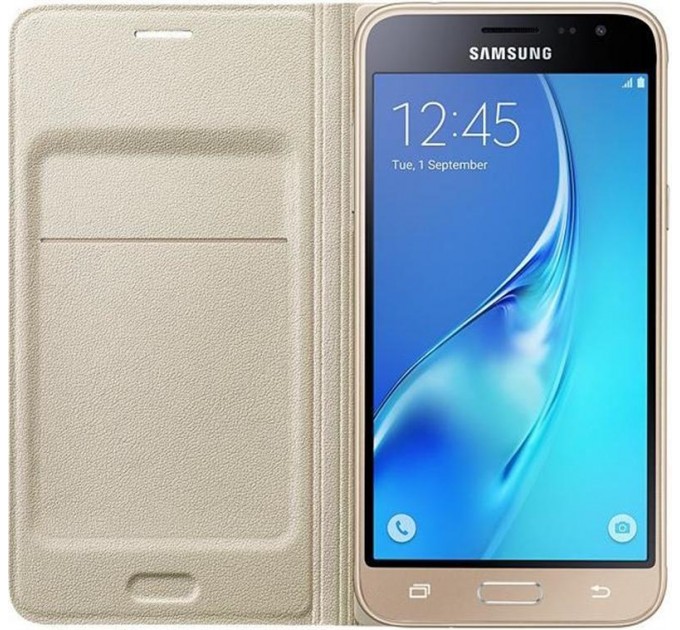 Samsung Чохол-книжка Samsung Flip Wallet для Samsung Galaxy J3 (2016) SM-J320 Gold (EF-WJ320PFEGRU)