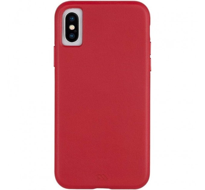 Case-Mate Чохол-накладка Case-Mate Barely There Leather для Apple iPhone X / iPhone XS Red (CM037748)