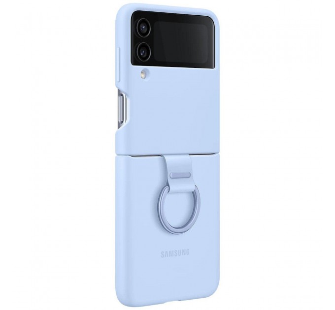 Samsung Чохол-накладка Samsung Silicone Cover with Ring для Samsung Galaxy Flip 4 SM-F721 Arctic Blue (EF-PF721TLEGUA)