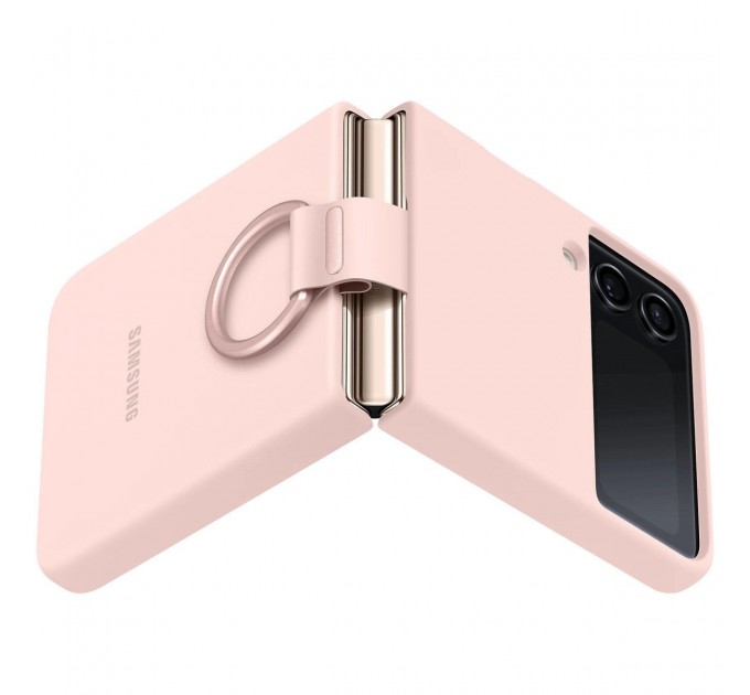 Чохол-накладка Samsung Silicone Cover with Ring для Samsung Galaxy Flip 4 SM-F721 Pink (EF-PF721TPEGUA)