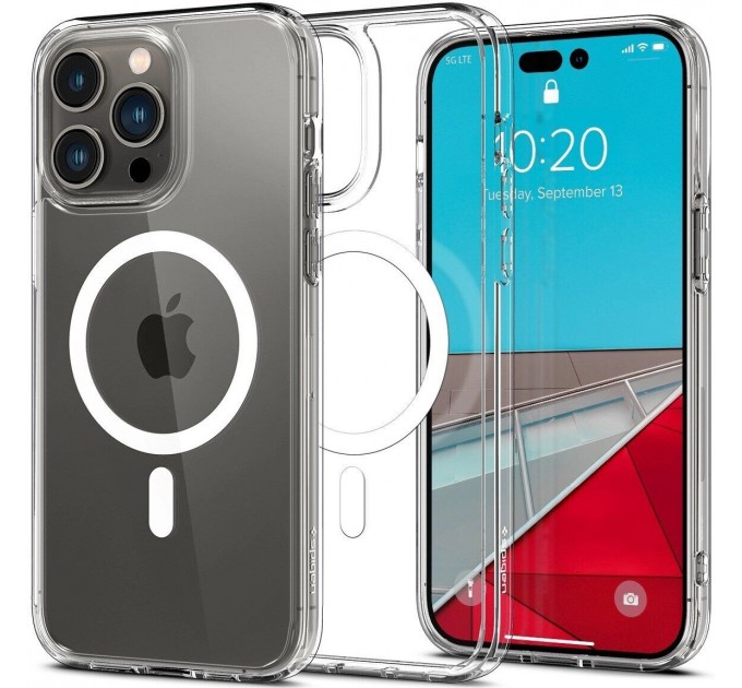 Spigen Чохол-накладка Spigen Crystal Hybrid with MagFit для Apple iPhone 14 Pro Clear (ACS04670)
