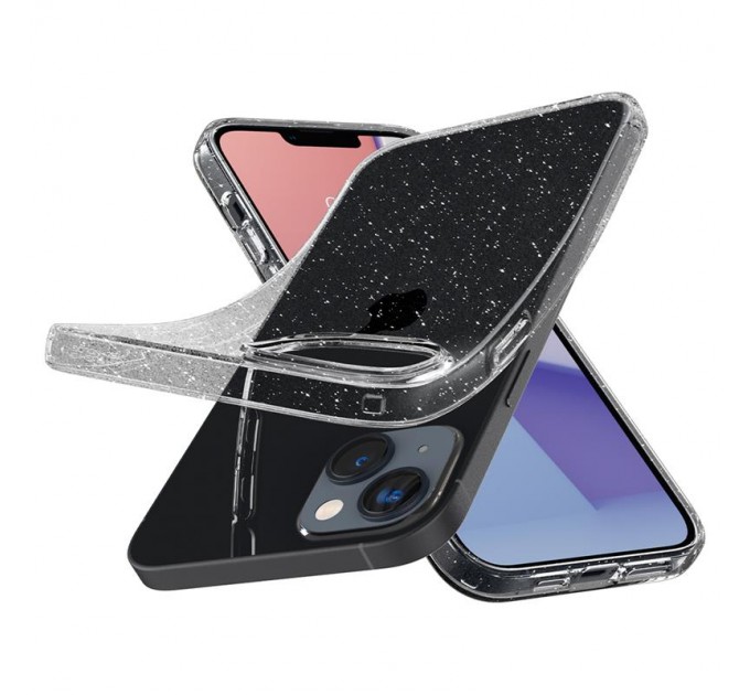 Spigen Чохол-накладка Spigen Liquid Crystal Glitter для Apple iPhone 14 Crystal Quartz (ACS05034)
