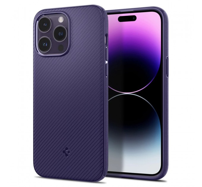 Чохол-накладка Spigen Mag Armor MagFit для Apple Iphone 14 Pro Max Deep Purple (ACS05584)