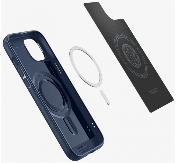 Spigen Чохол-накладка Spigen Mag Armor MagFit для Apple iPhone 15 Navy Blue (ACS06816)