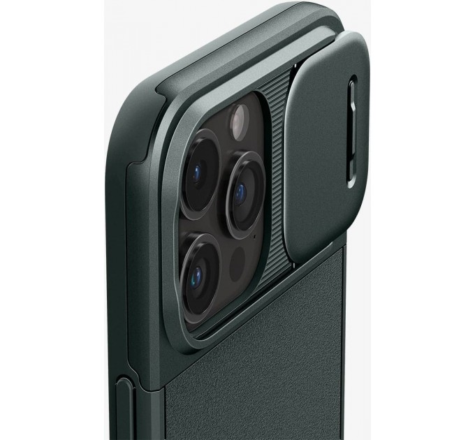 Spigen Чохол-накладка Spigen Optik Armor MagFit для Apple iPhone 15 Pro Abyss Green (ACS06739)