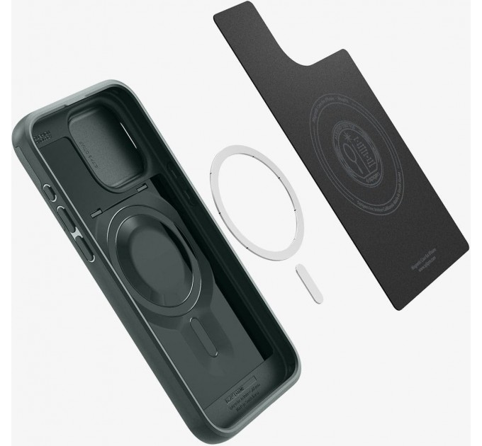 Spigen Чохол-накладка Spigen Optik Armor MagFit для Apple iPhone 15 Pro Abyss Green (ACS06739)