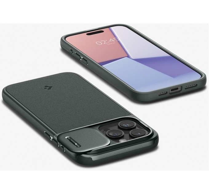 Spigen Чохол-накладка Spigen Optik Armor MagFit для Apple iPhone 15 Pro Abyss Green (ACS06739)