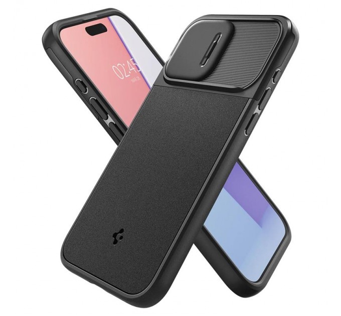 Spigen Чохол-накладка Spigen Optik Armor MagFit для Apple iPhone 15 Pro Black (ACS06738)