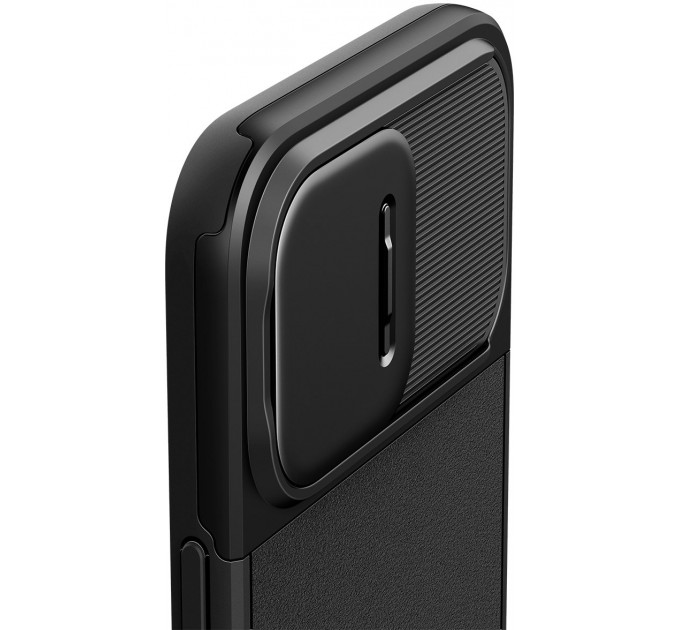 Spigen Чохол-накладка Spigen Optik Armor MagFit для Apple iPhone 15 Pro Max Black (ACS06599)