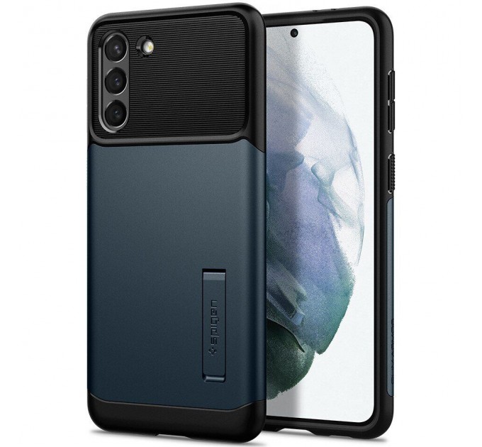Spigen Чохол-накладка Spigen Slim Armor для Samsung Galaxy S21 SM-G991 Metal Slate (ACS02444)