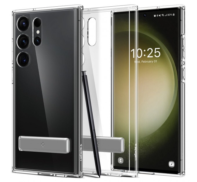 Spigen Чохол-накладка Spigen Hybrid S для Samsung Galaxy S23 Ultra SM-S918 Crystal Clear (ACS05622)