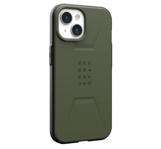 Urban Armor Gear Чохол-накладка Urban Armor Gear Civilian Magsafe для Apple iPhone 15 Olive (114287117272)