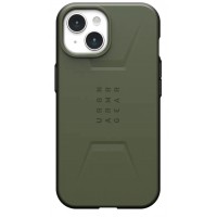 Чохол-накладка Urban Armor Gear Civilian Magsafe для Apple iPhone 15 Olive (114287117272)