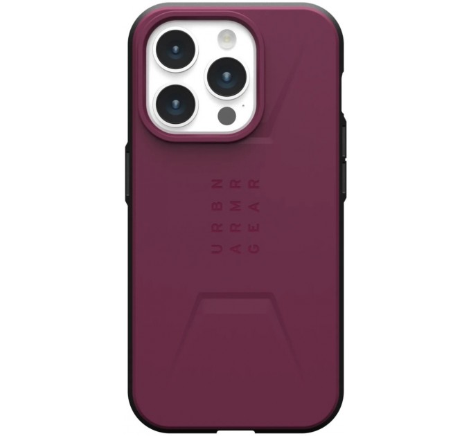 Urban Armor Gear Чохол-накладка Urban Armor Gear Civilian Magsafe для Apple iPhone 15 Pro Max Bordeaux (114295119049)