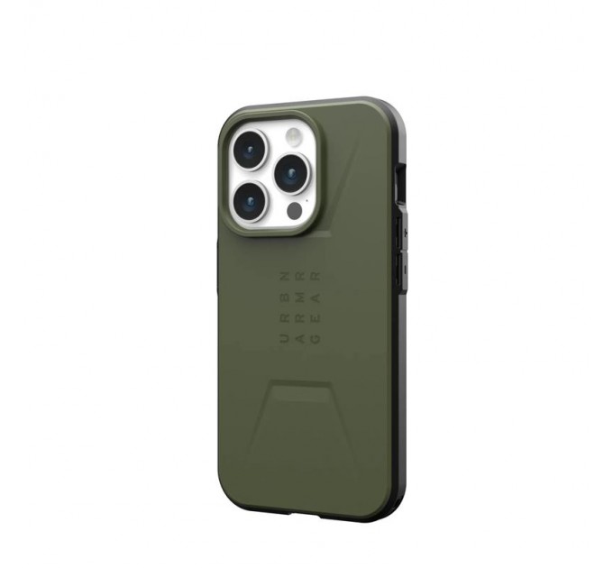 Urban Armor Gear Чохол-накладка Urban Armor Gear Civilian Magsafe для Apple iPhone 15 Pro Olive Drab (114275117272)