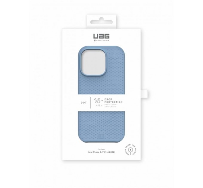Urban Armor Gear Чохол-накладка Urban Armor Gear Dot Magsafe для Apple iPhone 14 Pro Cerulean (114082315858)