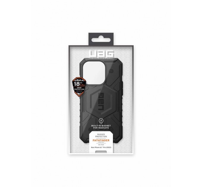 Urban Armor Gear Чохол-накладка Urban Armor Gear Pathfinder Magsafe для Apple iPhone 14 Pro Black (114054114040)
