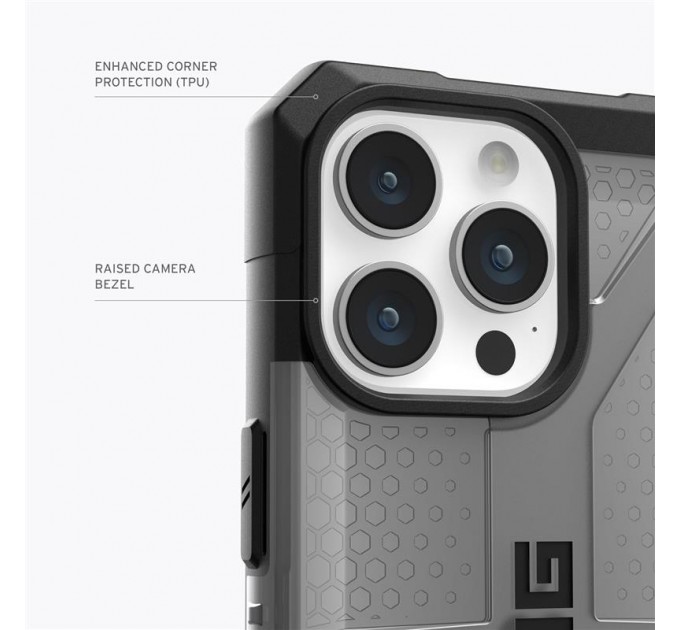 Urban Armor Gear Чохол-накладка Urban Armor Gear Plasma для Apple iPhone 15 Pro Max Ash (114304113131)